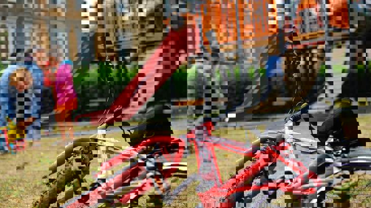 Kids playing in a playground