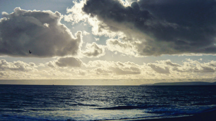 Landscape view of the ocean.
