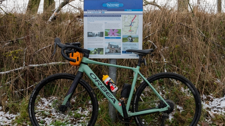Walk Wheel Cycle Trust in Scotland, Aberdeenshire Council and Councillors celebrating the start of works to realign NCN Route 1 with the Formartine and Buchan Way.