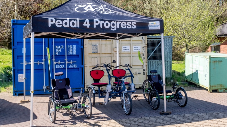 Cycles used by patients and staff at Leverndale Hospital in Glasgow.