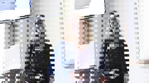 Joanna Ward Speaking At An Event 