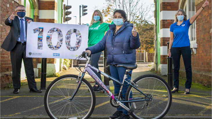 Bedford free bikes photocall