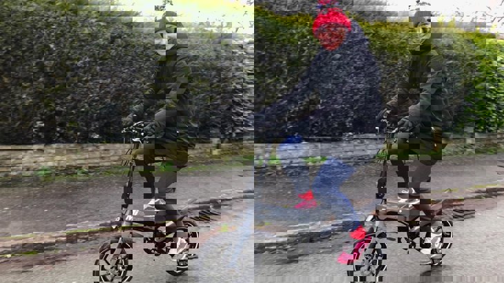 Sarah Storey on her bike