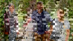 young people out on the Lias Line with their bike