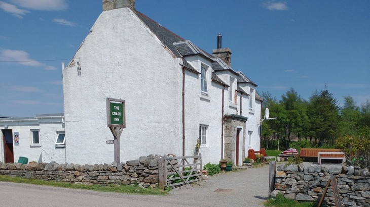 The Crask Inn in Lairg, northern Scotland