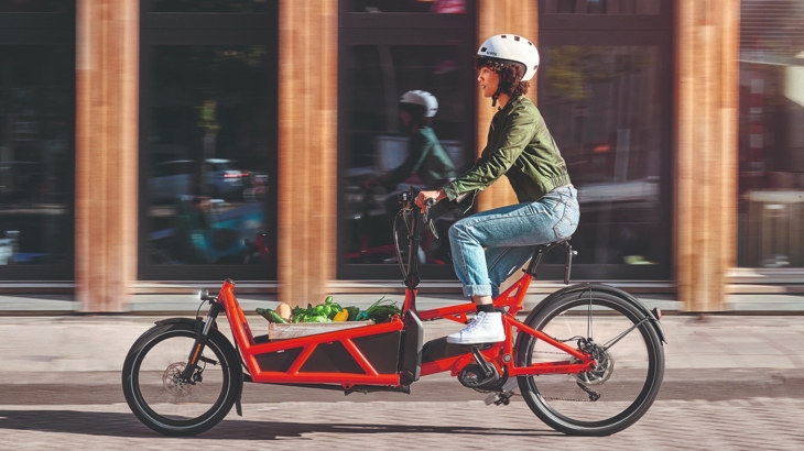An electric cargo bike