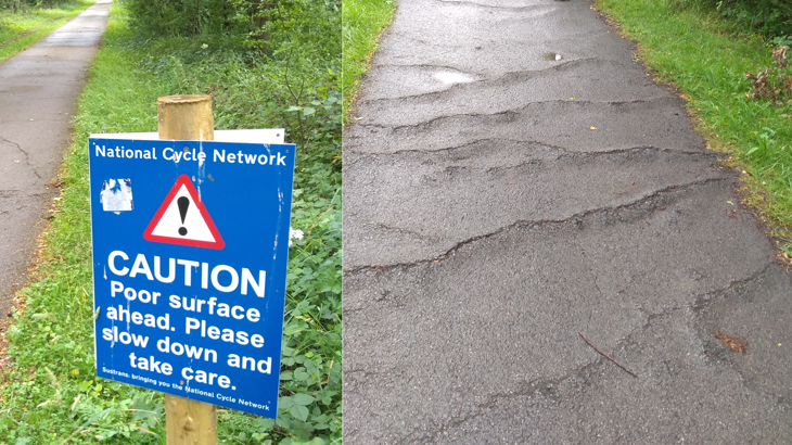 Solar System Way surface road © 2021 Rupert Douglas, Walk Wheel Cycle Trust