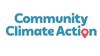 Community Climate Action Logo in blue on a white background