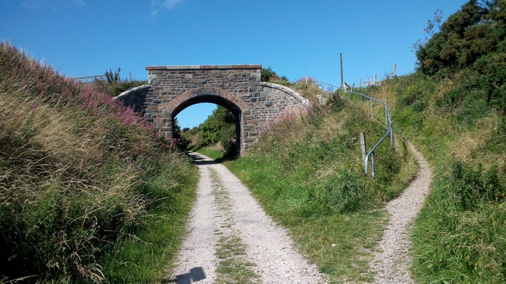 The Cullen to Portknockie Path before improvements were made, showing rough unbound surface.